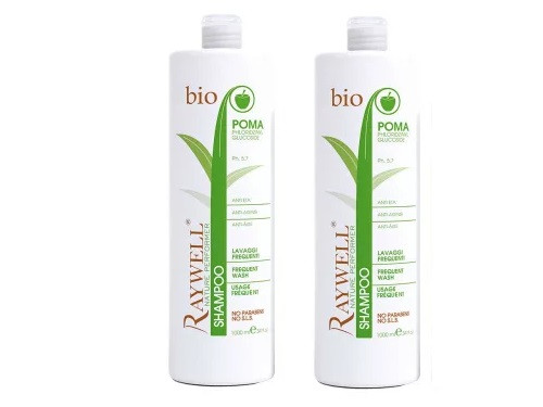 Raywell BIO POMA – Kímélő sampon, Anti-aging hatású, mindennapi használatra 2x1000ml a második 50% engedménnyel