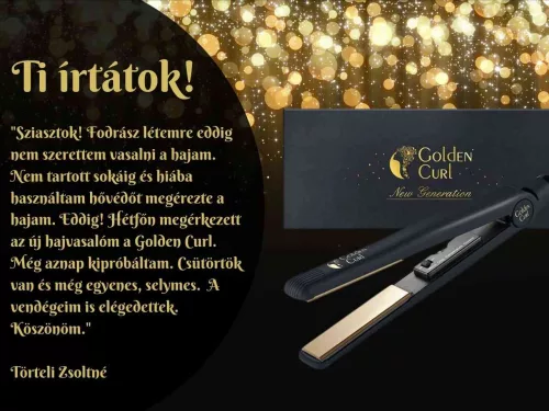 Golden Curl – Aranyfejes (Gold/Rose Gold) hajvasaló