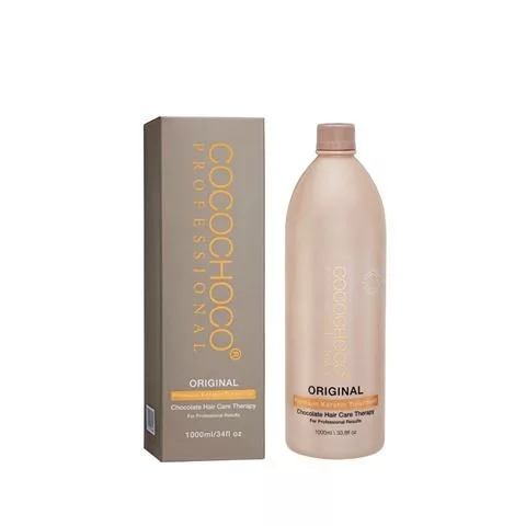 Cocochoco Original Keratin 1000 ml – keratinos hajkezelés göndör hajra, simító és egyenesítő hatás