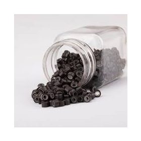 Mikrogyűrű sötétbarna szilikonos