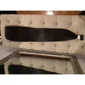 75cm, 200g natúr fekete, festetlen prémium haj