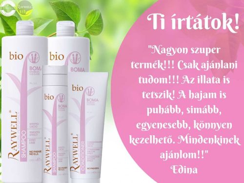 Raywell BIO BOMA – Hajsimító sampon, 10+10ml sampon és maszk