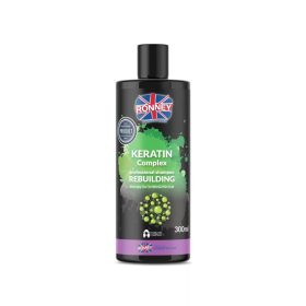   RONNEY Sampon 300ml Keratinnal (vékony és töredezett hajra) ÚJJÁÉPÍTŐ 