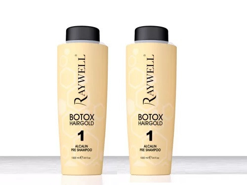 Raywell Hajbotulin Hairgold – Mélytisztító előkészítő sampon 2x1000 ml, a második 50% kedvezménnyel