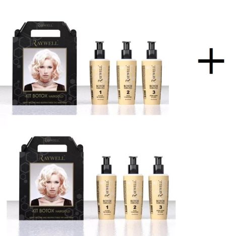 Raywell Hajbotulin Hairgold kit csomag hajbotox 2db, a második 50% kedvezménnyel