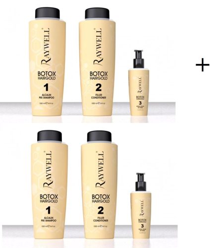 Raywell Hajbotulin Hairgold csomag hajbotox 2db, a második 50% kedvezménnyel