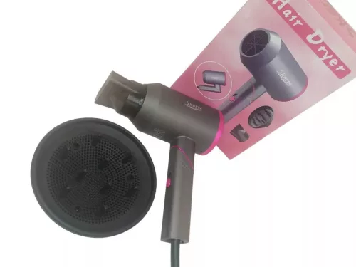 Ergonomikus kialakítású, negatív ionos, design hajszárító -ÚJ MODELL 2 db Pink, második 30% kedvezménnyel