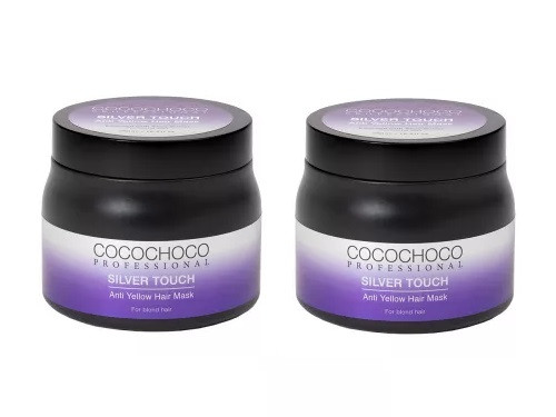 Cocochoco Silver Touch-Anti Yellow – hamvasító hajmaszk 2 db 500 ml, a második 10%  kedvezménnyel