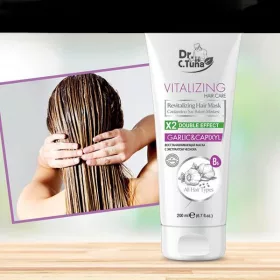   Dr. C. Tuna vitalizing regeneráló hajpakolás fokhagymával és capixyllel, 200 ML