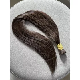 60cm, 50g, 6-os barna, prémium minőségű haj