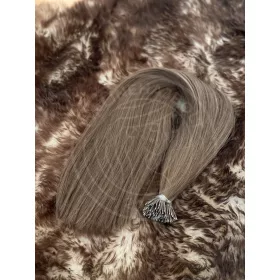 50cm, 7-8-as barna, prémium minőségű haj