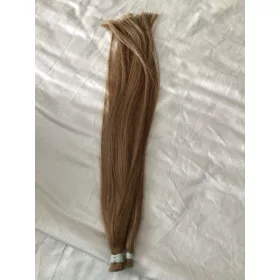 60cm, 50-100-150 -200 g 7- barna, prémium minőségű haj