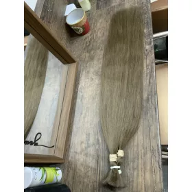 70cm, 100g, világosbarna, prémium minőségű haj