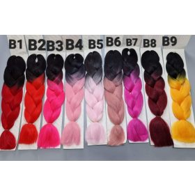 Választható színes ombre Kanekalon hajak