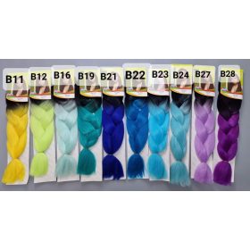 Választható színes ombre Kanekalon hajak