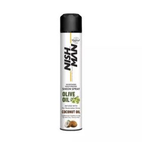   Nish Man Olive Oil - Coconut Oil tápláló hajfény spray 400ml