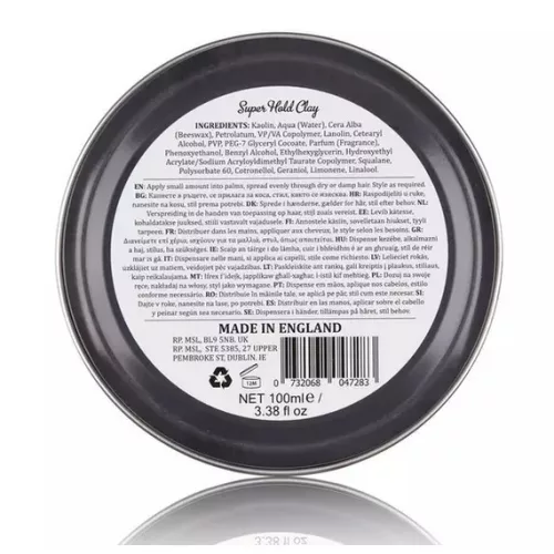 Dapper Dan Ultra Matte Super Hold Clay hajformázó 100ml