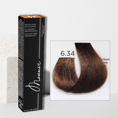 Mounir Revolution Permanent Hair Color, Gold Copper 6.34