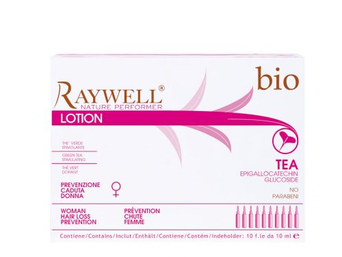 Raywell BIO TEA – Hajnövesztő és Hajhullás elleni ampulla, Nőknek 2x10 db a második 50% engedménnyel