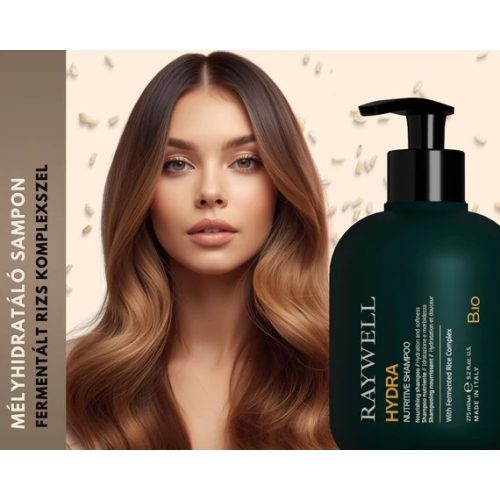 Raywell B.IO HYDRA Nutritive - Intenzív Hidratáló Sampon a második 30% engedménnyel 550 ml 