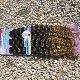 Brazil göndör haj, 270 g  barna- ombre